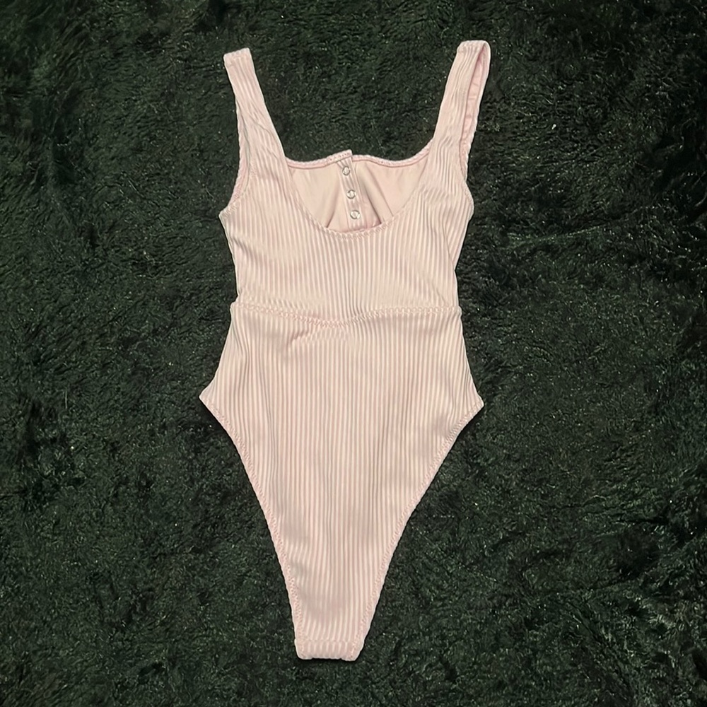 pink one piece swimsuit